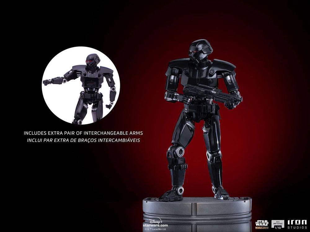 IRON STUDIO - Star Wars The Mandalorian BDS Art Scale Statue 1:10 Dark Trooper