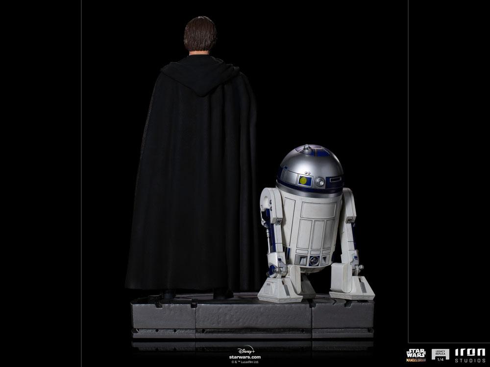 IRON STUDIO - Star Wars The Mandalorian Legacy Replica Statue 1:4 Luke Skywalker, R2-D2 & Grogu