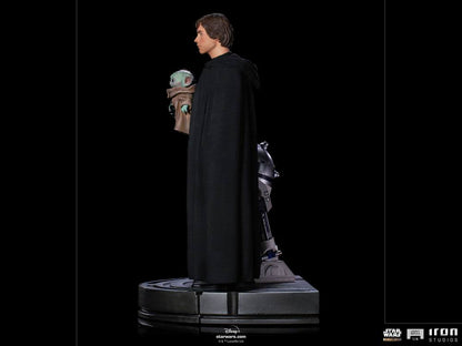 IRON STUDIO - Star Wars The Mandalorian Legacy Replica Statue 1:4 Luke Skywalker, R2-D2 & Grogu