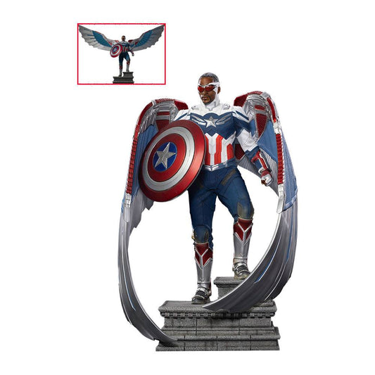 IRON STUDIO - Marvel - The Falcon and The Winter Soldier Legacy Replica Statue 1:4 Captain America Sam Wilson (Complete)