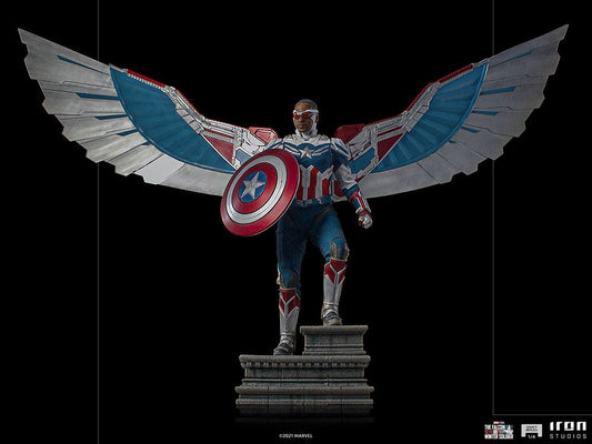 IRON STUDIO - Marvel - The Falcon and The Winter Soldier Legacy Replica Statue 1:4 Captain America Sam Wilson (Open Wings)