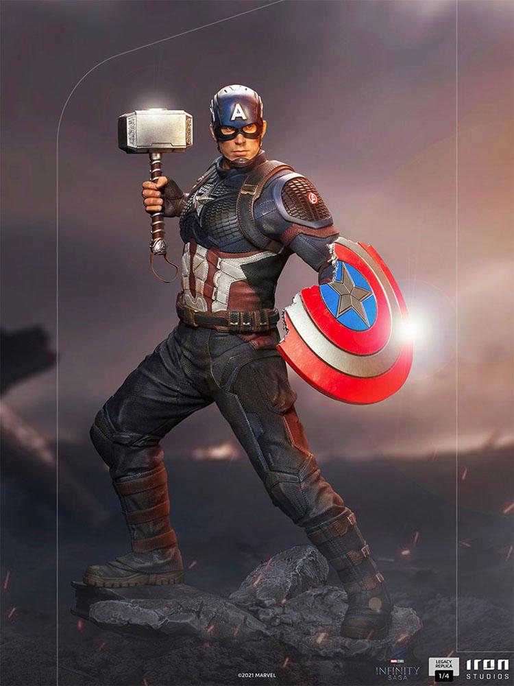 IRON STUDIO - Marvel - Avengers Infinity Saga Legacy Replica Statue 1:4 Captain America