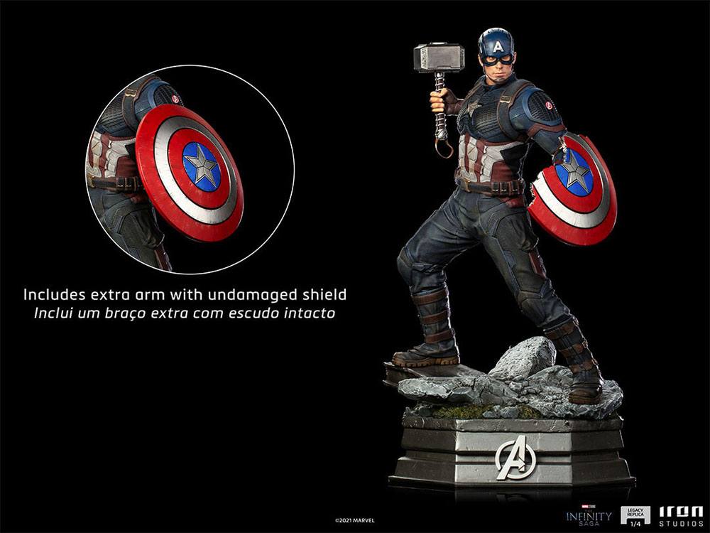 IRON STUDIO - Marvel - Avengers Infinity Saga Legacy Replica Statue 1:4 Captain America