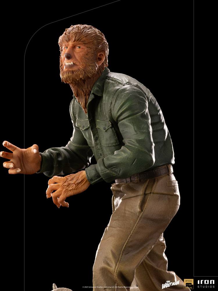 OFFERTA IRON STUDIOS - Universal Monsters Deluxe Art Scale Statue 1/10 The Wolf Man