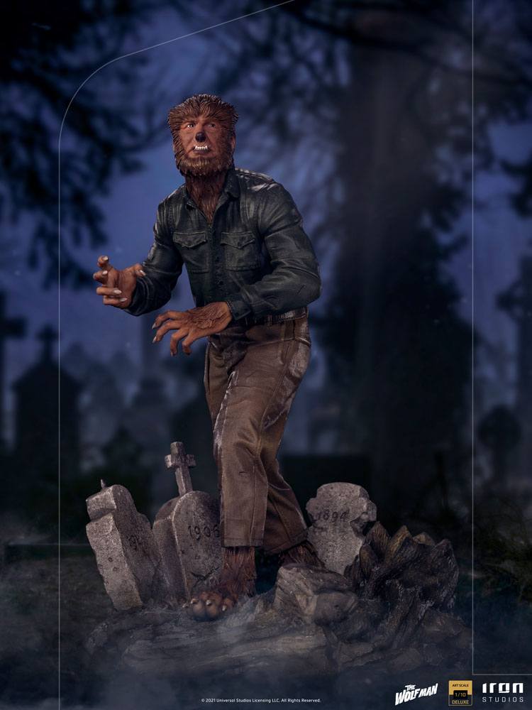 OFFERTA IRON STUDIOS - Universal Monsters Deluxe Art Scale Statue 1/10 The Wolf Man