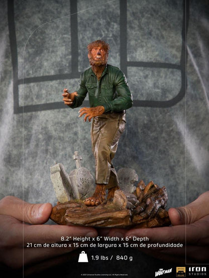 OFFERTA IRON STUDIOS - Universal Monsters Deluxe Art Scale Statue 1/10 The Wolf Man