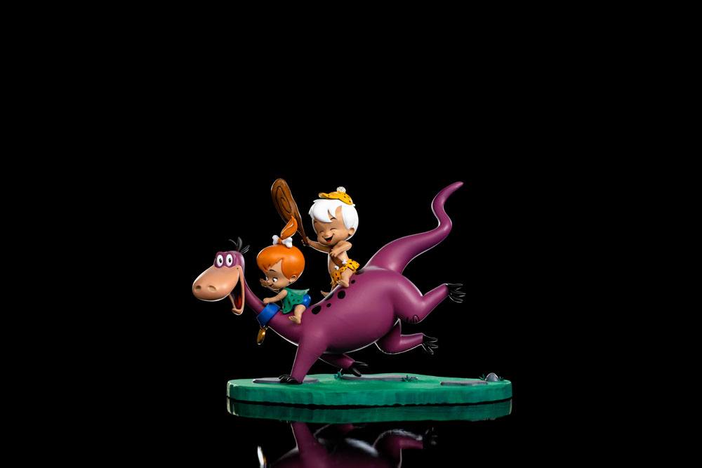 IRON STUDIO - The Flintstones Art Scale Statue 1:10 Dino, Pebbles and Bamm-Bamm