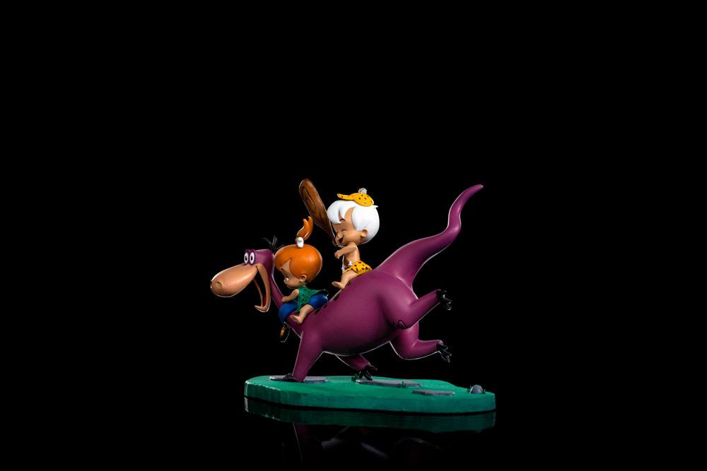 IRON STUDIO - The Flintstones Art Scale Statue 1:10 Dino, Pebbles and Bamm-Bamm