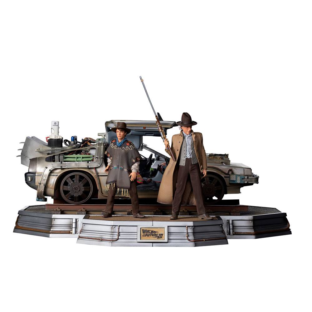 IRON STUDIO - Back to The Future III Art Scale Statue 1:10 Full Set DeLuxe