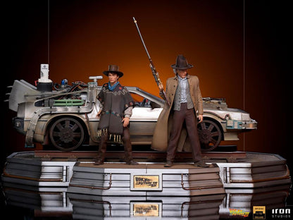 IRON STUDIO - Back to The Future III Art Scale Statue 1:10 Full Set DeLuxe