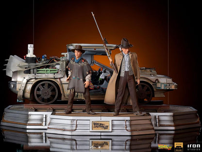 IRON STUDIO - Back to The Future III Art Scale Statue 1:10 Full Set DeLuxe