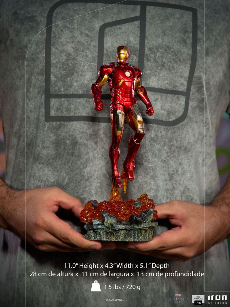 IRON STUDIO - Marvel - The Infinity Saga BDS Art Scale Statue 1:10 Iron Man Battle of NY
