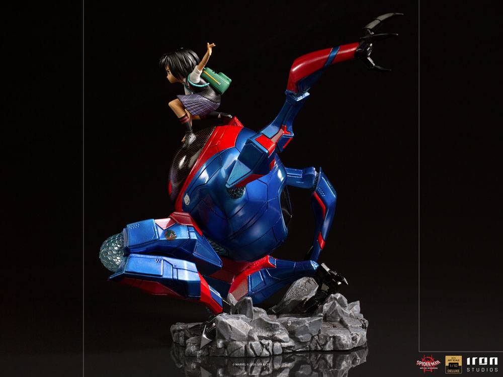 IRON STUDIO - Marvel - Spider-Man Into The Spider-Verse BDS Art Scale DeLuxe Statue 1:10 Peni Parker & Sp