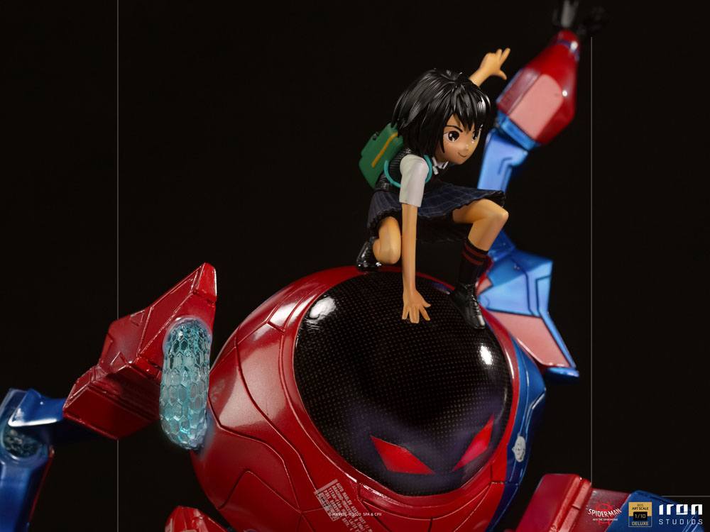 IRON STUDIO - Marvel - Spider-Man Into The Spider-Verse BDS Art Scale DeLuxe Statue 1:10 Peni Parker & Sp