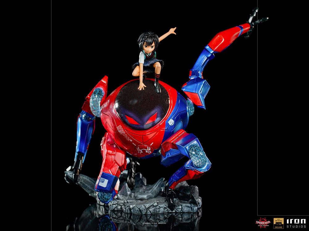 IRON STUDIO - Marvel - Spider-Man Into The Spider-Verse BDS Art Scale DeLuxe Statue 1:10 Peni Parker & Sp