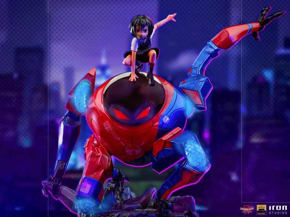 IRON STUDIO - Marvel - Spider-Man Into The Spider-Verse BDS Art Scale DeLuxe Statue 1:10 Peni Parker & Sp