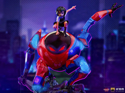 IRON STUDIO - Marvel - Spider-Man Into The Spider-Verse BDS Art Scale DeLuxe Statue 1:10 Peni Parker & Sp