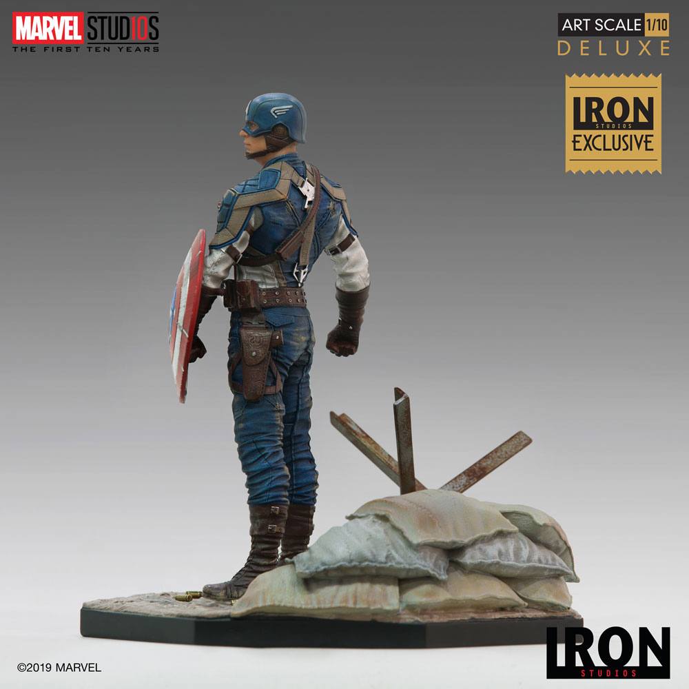 IRON STUDIO - Marvel - Comics BDS Art Scale Statue 1:10 Captain America First Avenger MCU 10 Years Event EXCLUSIVE