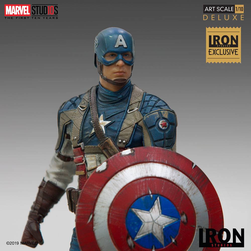 IRON STUDIO - Marvel - Comics BDS Art Scale Statue 1:10 Captain America First Avenger MCU 10 Years Event EXCLUSIVE