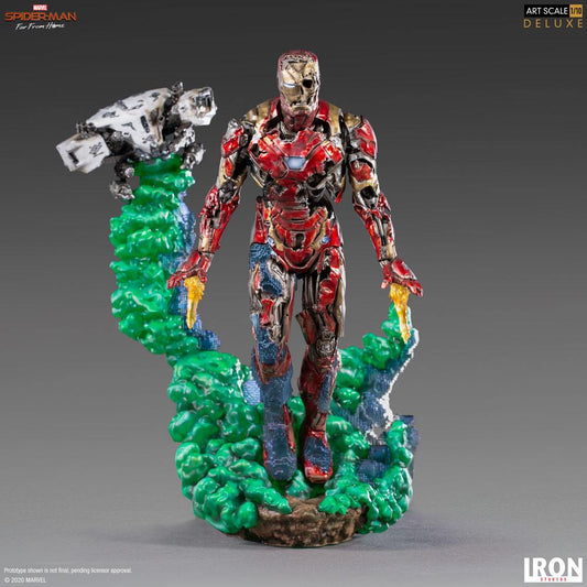IRON STUDIO - Marvel - Spider-Man Far from Home BDS Art Scale DeLuxe Statue 1:10 Iron Man Illusion