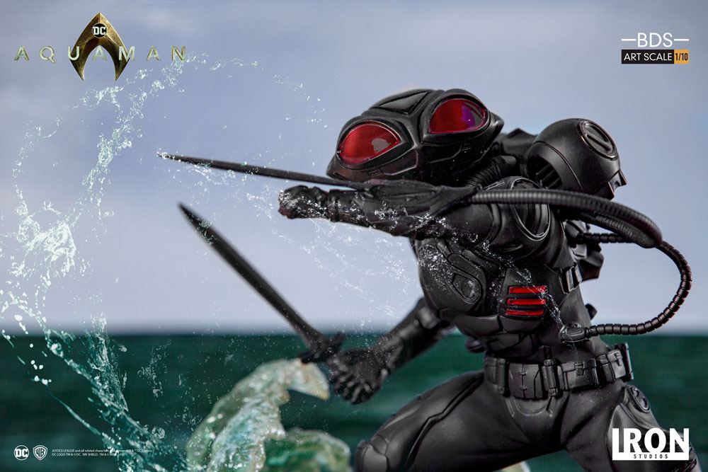 IRON STUDIO - Dc Comics - Aquaman Black Manta BDS Statue 1:10