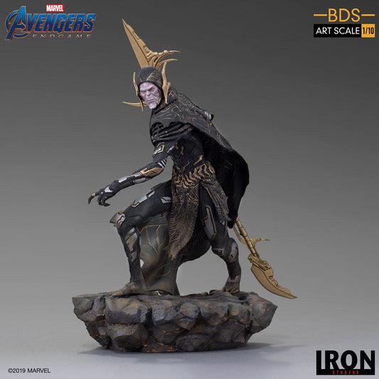 IRON STUDIO - Marvel - Avengers Endgame BDS Art Scale Statue 1:10 Corvus Glaive Black Order 27 cm