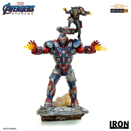 IRON STUDIO - Marvel - Avengers Endgame BDS Art Scale Statue 1:10 Iron Patriot & Rocket