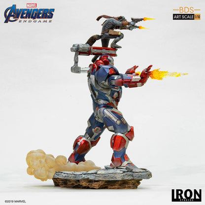 IRON STUDIO - Marvel - Avengers Endgame BDS Art Scale Statue 1:10 Iron Patriot & Rocket