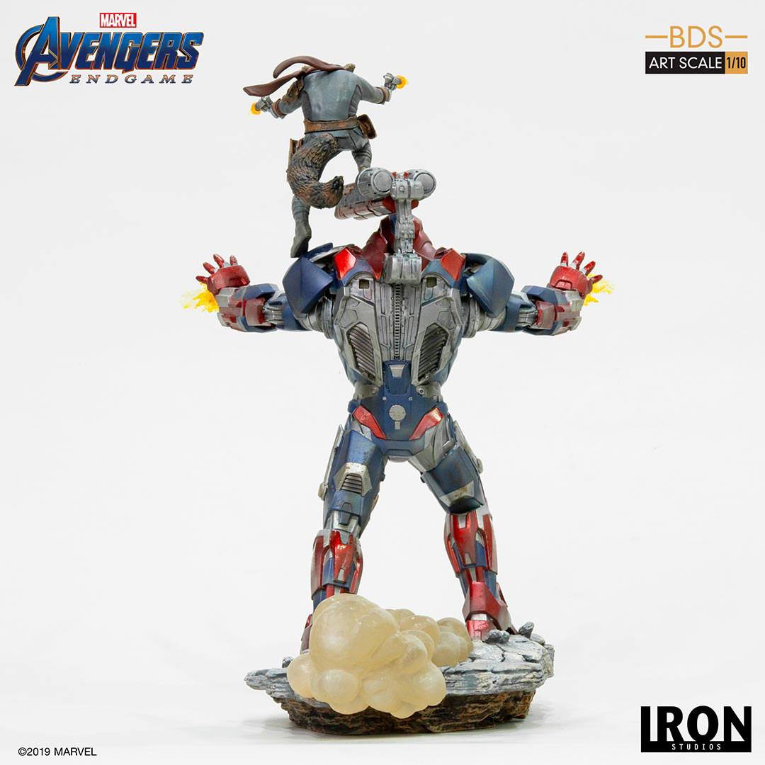 IRON STUDIO - Marvel - Avengers Endgame BDS Art Scale Statue 1:10 Iron Patriot & Rocket