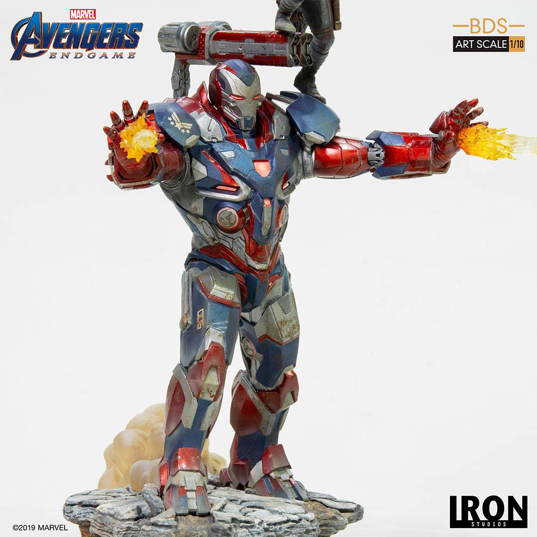 IRON STUDIO - Marvel - Avengers Endgame BDS Art Scale Statue 1:10 Iron Patriot & Rocket