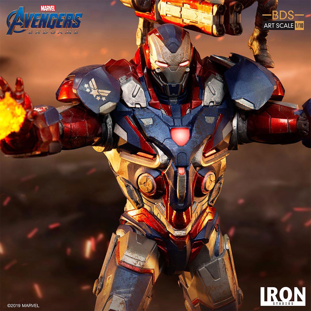 IRON STUDIO - Marvel - Avengers Endgame BDS Art Scale Statue 1:10 Iron Patriot & Rocket