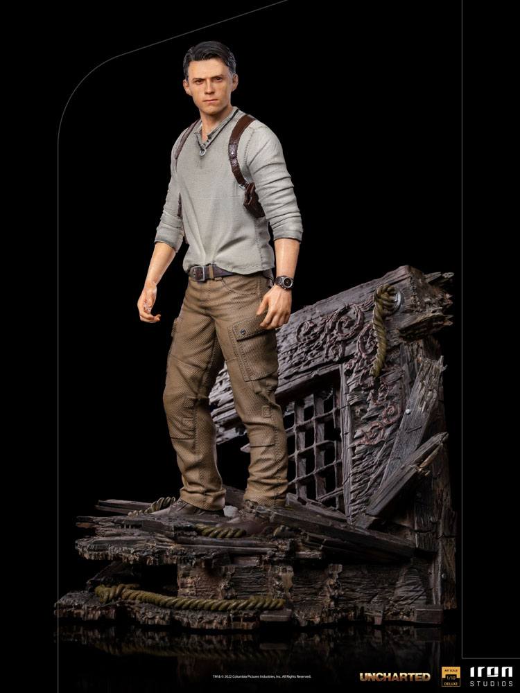 IRON STUDIO - Uncharted Movie DeLuxe Art Scale Statue 1:10 Nathan Drake