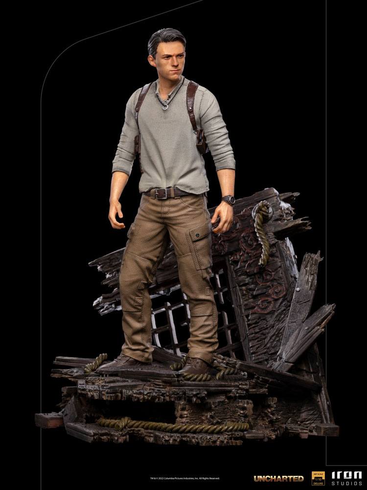 IRON STUDIO - Uncharted Movie DeLuxe Art Scale Statue 1:10 Nathan Drake