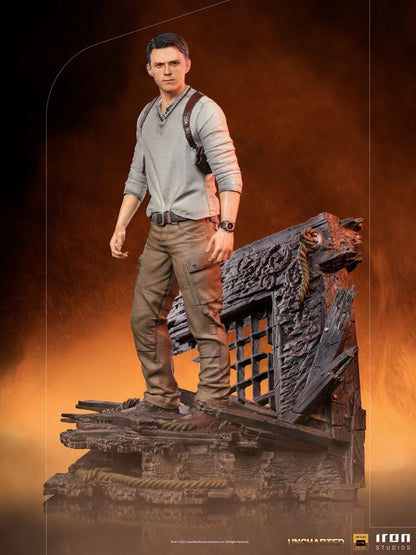 IRON STUDIO - Uncharted Movie DeLuxe Art Scale Statue 1:10 Nathan Drake