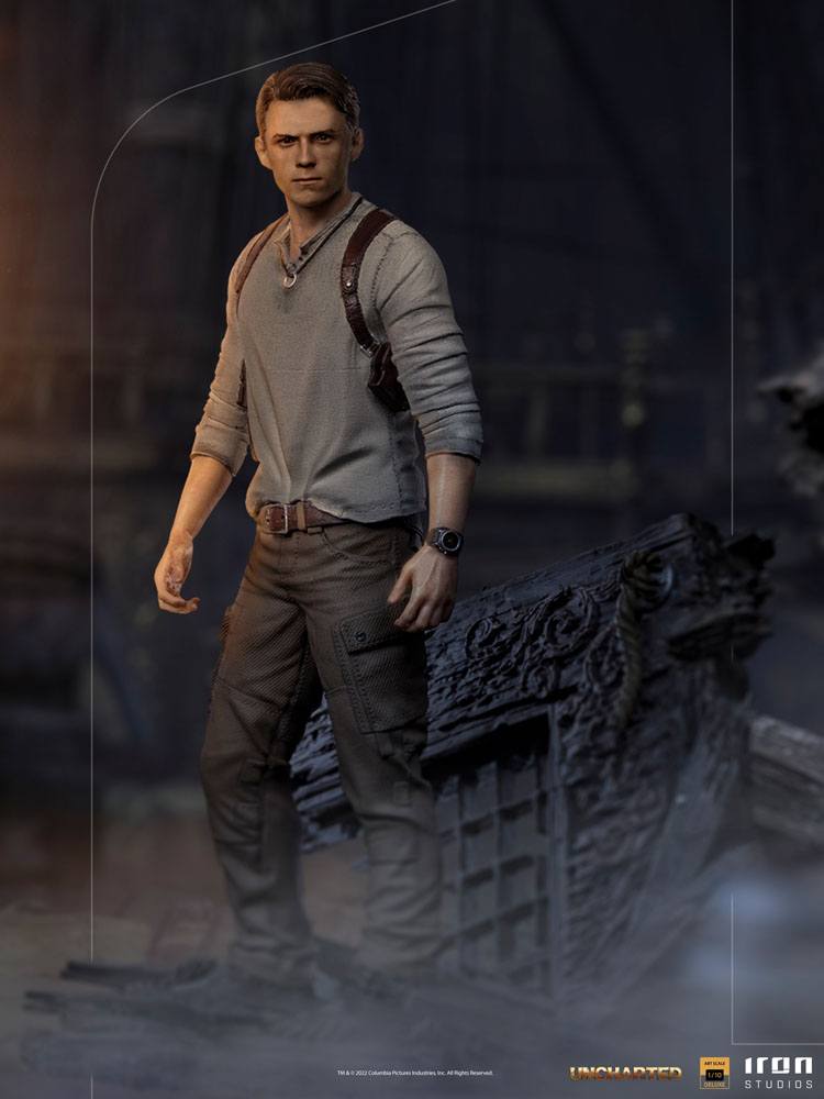 IRON STUDIO - Uncharted Movie DeLuxe Art Scale Statue 1:10 Nathan Drake