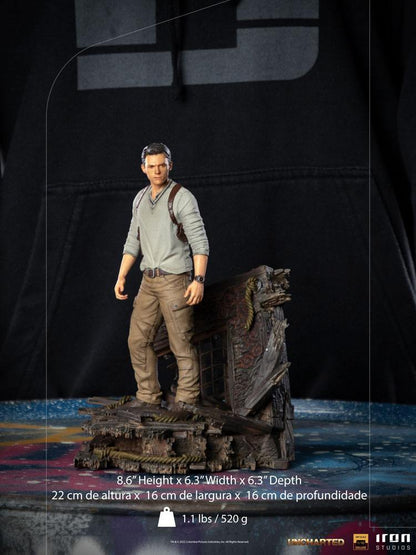 IRON STUDIO - Uncharted Movie DeLuxe Art Scale Statue 1:10 Nathan Drake