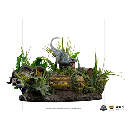 IRON STUDIOS - Jurassic World Fallen Kingdom Deluxe Art Scale Statue 1/10 Blue