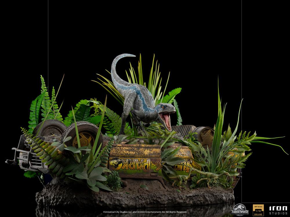 IRON STUDIOS - Jurassic World Fallen Kingdom Deluxe Art Scale Statue 1/10 Blue