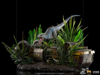 IRON STUDIOS - Jurassic World Fallen Kingdom Deluxe Art Scale Statue 1/10 Blue