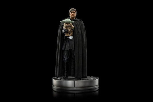 IRON STUDIO - Star Wars The Mandalorian Art Scale Statue 1:10 Luke Skywalker and Grogu