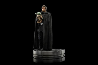 IRON STUDIO - Star Wars The Mandalorian Art Scale Statue 1:10 Luke Skywalker and Grogu