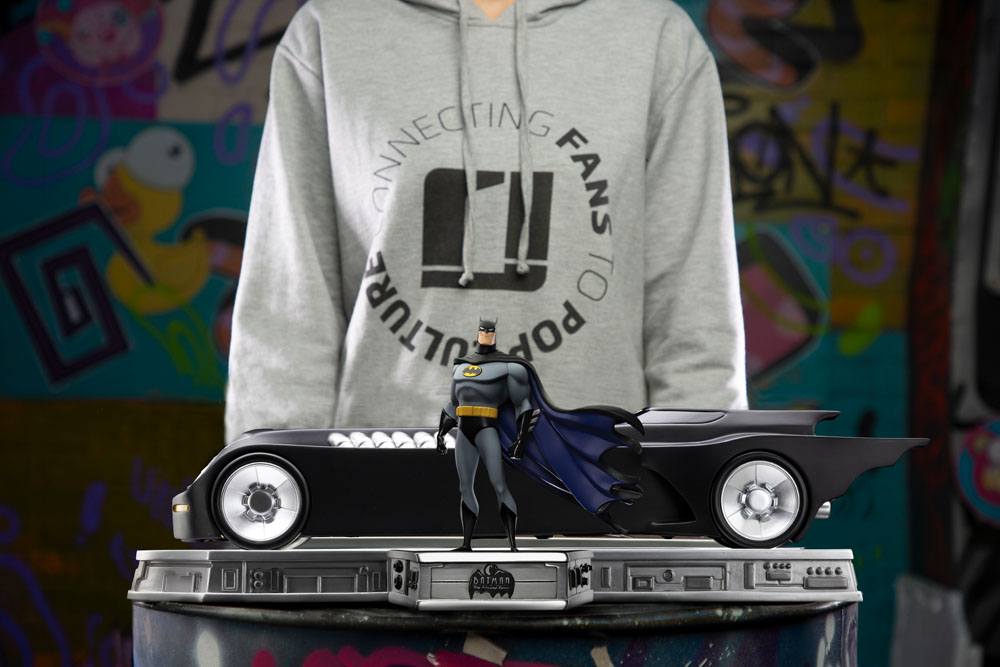 IRON STUDIO - Dc Comics - Batman The Animated Series (1992) Art Scale Set DeLuxe 1:10 Batman and Batmobile