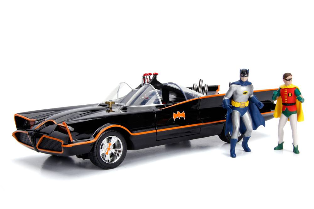 JADATOYS - Dc Comics - Classic Television Series Batmobile with Die Cast Figures 1/18