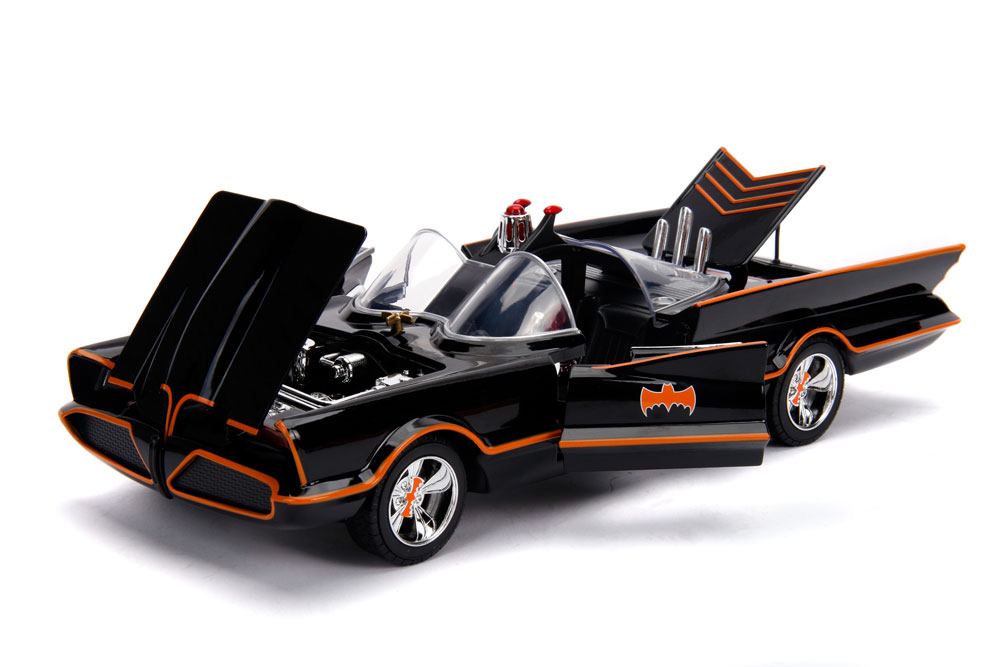 JADATOYS - Dc Comics - Classic Television Series Batmobile with Die Cast Figures 1/18