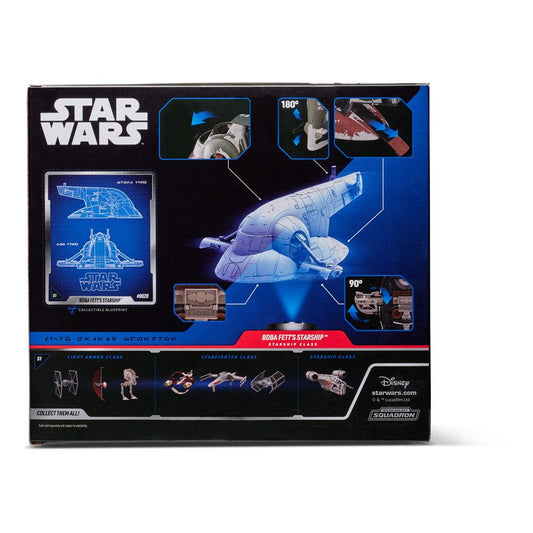 JAZWARES - Star Wars Micro Galaxy Squadron Vehicle with Figures Boba Fett`s Starship