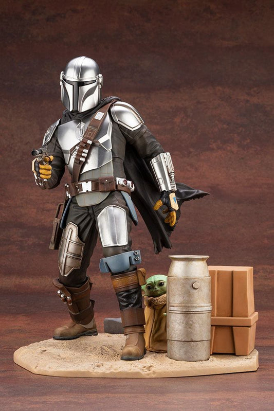 KOTOBUKIYA - Star Wars The Mandalorian Artfx Statue 1:7 Mandalorian & The Child