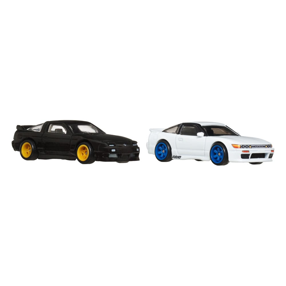 MATTEL - Hot Wheels Premium Car Culture Diecast Vehicle 2-Pack 1/64 '96 Nissan 180SX Type X & Nissan SilEighty