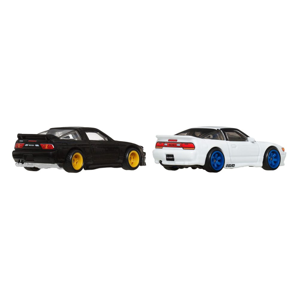 MATTEL - Hot Wheels Premium Car Culture Diecast Vehicle 2-Pack 1/64 '96 Nissan 180SX Type X & Nissan SilEighty