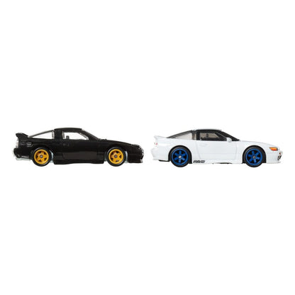 MATTEL - Hot Wheels Premium Car Culture Diecast Vehicle 2-Pack 1/64 '96 Nissan 180SX Type X & Nissan SilEighty