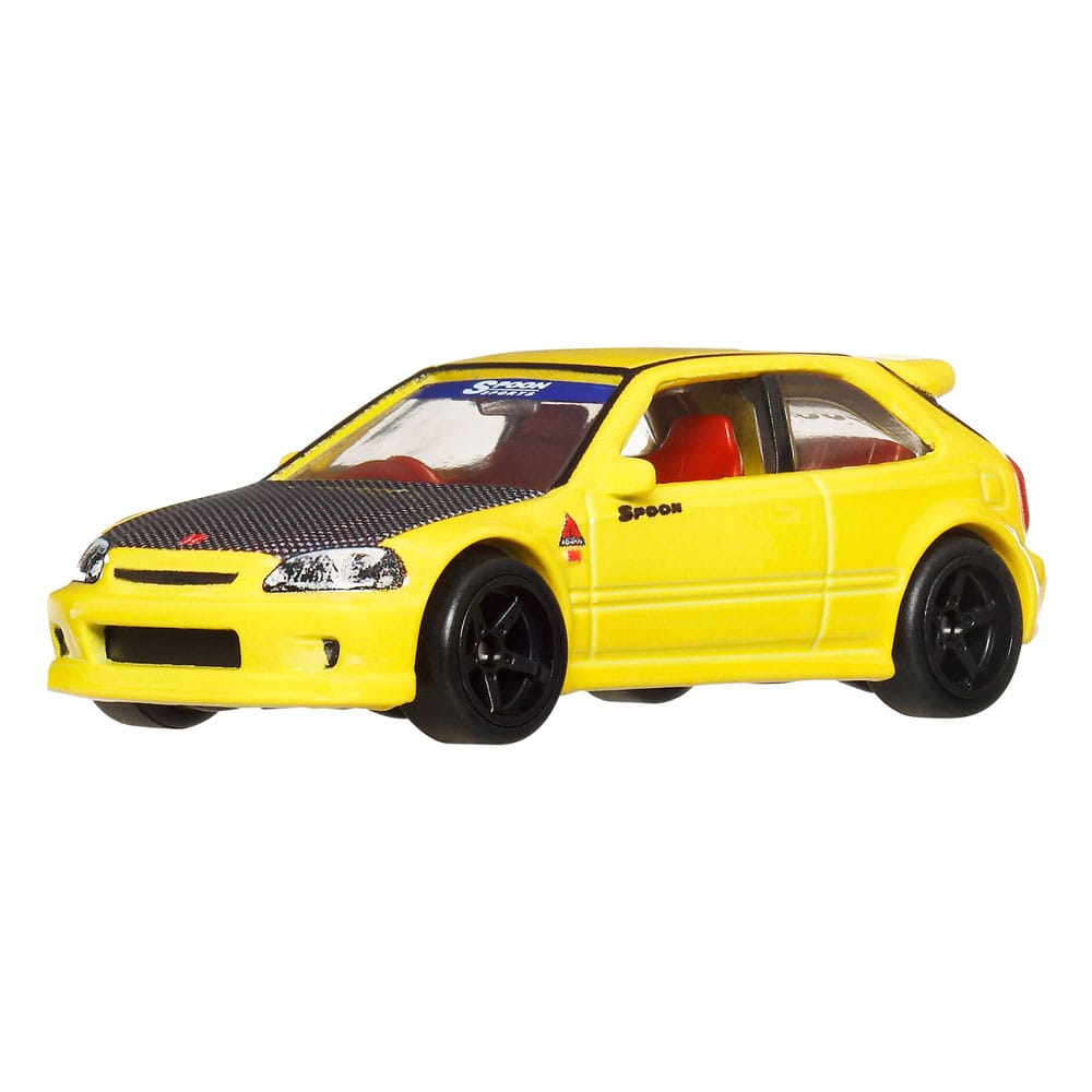 MATTEL - Hot Wheels Premium Car Culture Diecast Vehicle 2-Pack 1/64 '99 Honda Civic Type R (EK9) & Honda Civic Type R